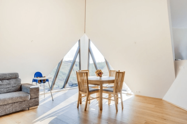 Sustainable and airy pyramid cottage in iceland  5