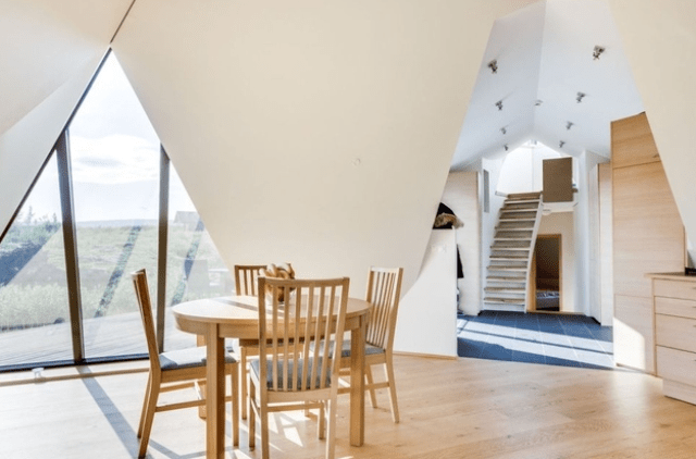 Sustainable and airy pyramid cottage in iceland  8