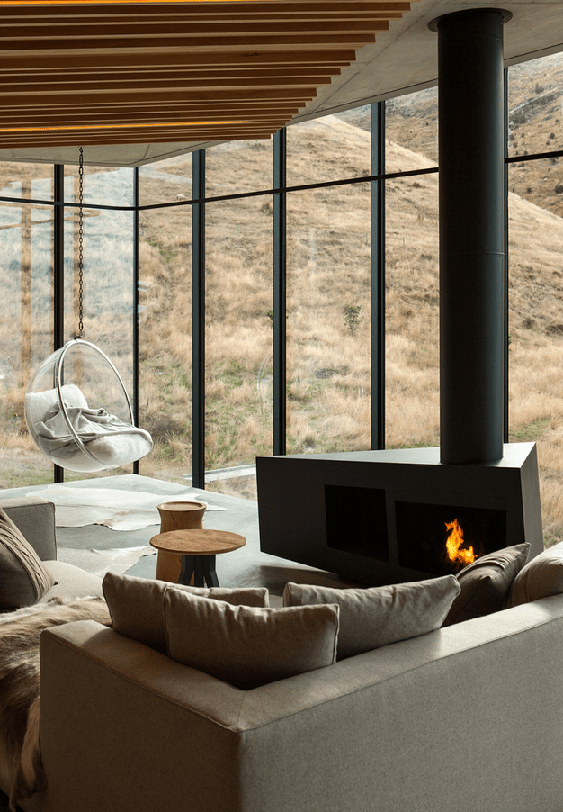 Sustainable oceanfront cabin on volcanic mountainside  12