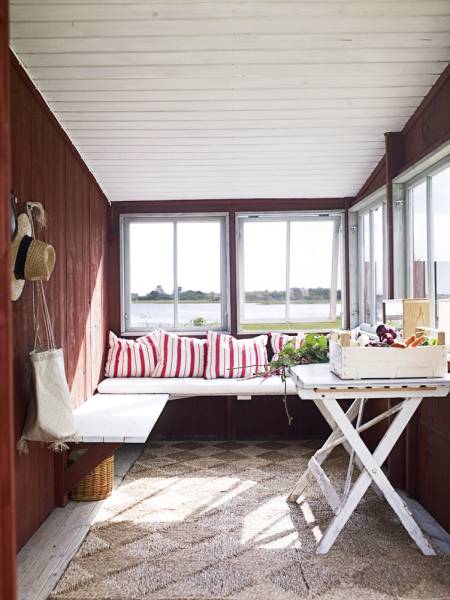 If you wonder how to decorate a sunroom - don't. If it's like a small porch, you can gather balcony decorating ideas and implement them there.