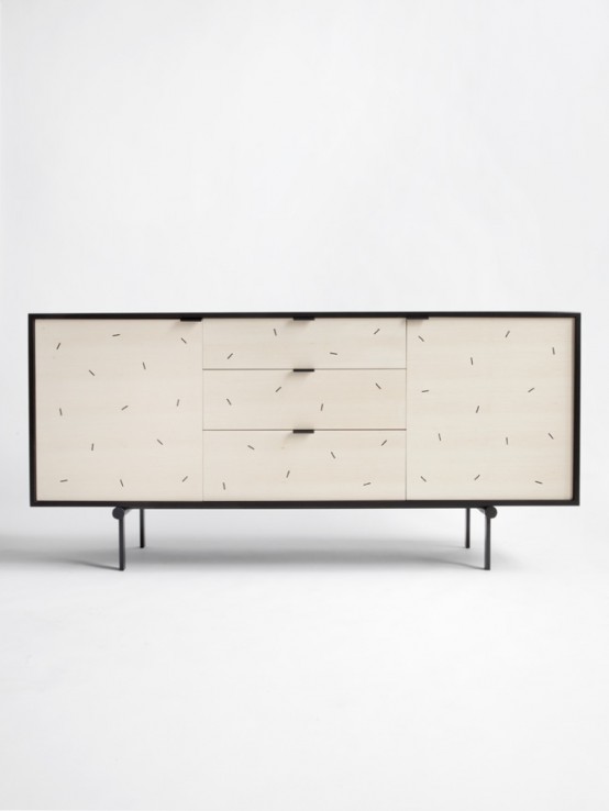Sweet Tooth Twist: Playful Confetti Credenza