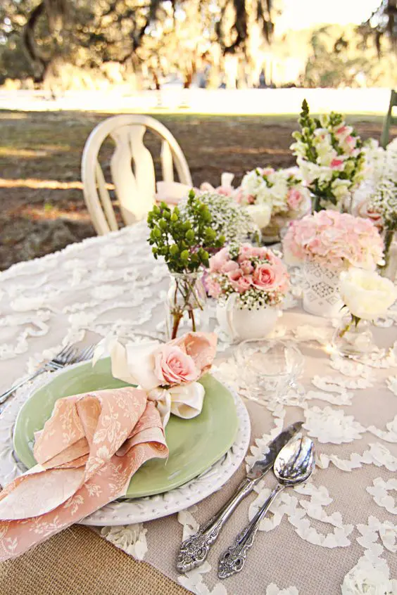 Sweetest baby shower table settings to get inspired  37