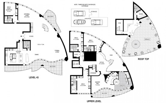 sydney luxury apartment floor plan