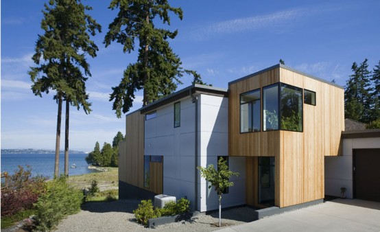 Three Level Waterfront Modern Home – Bainbridge Island Residence