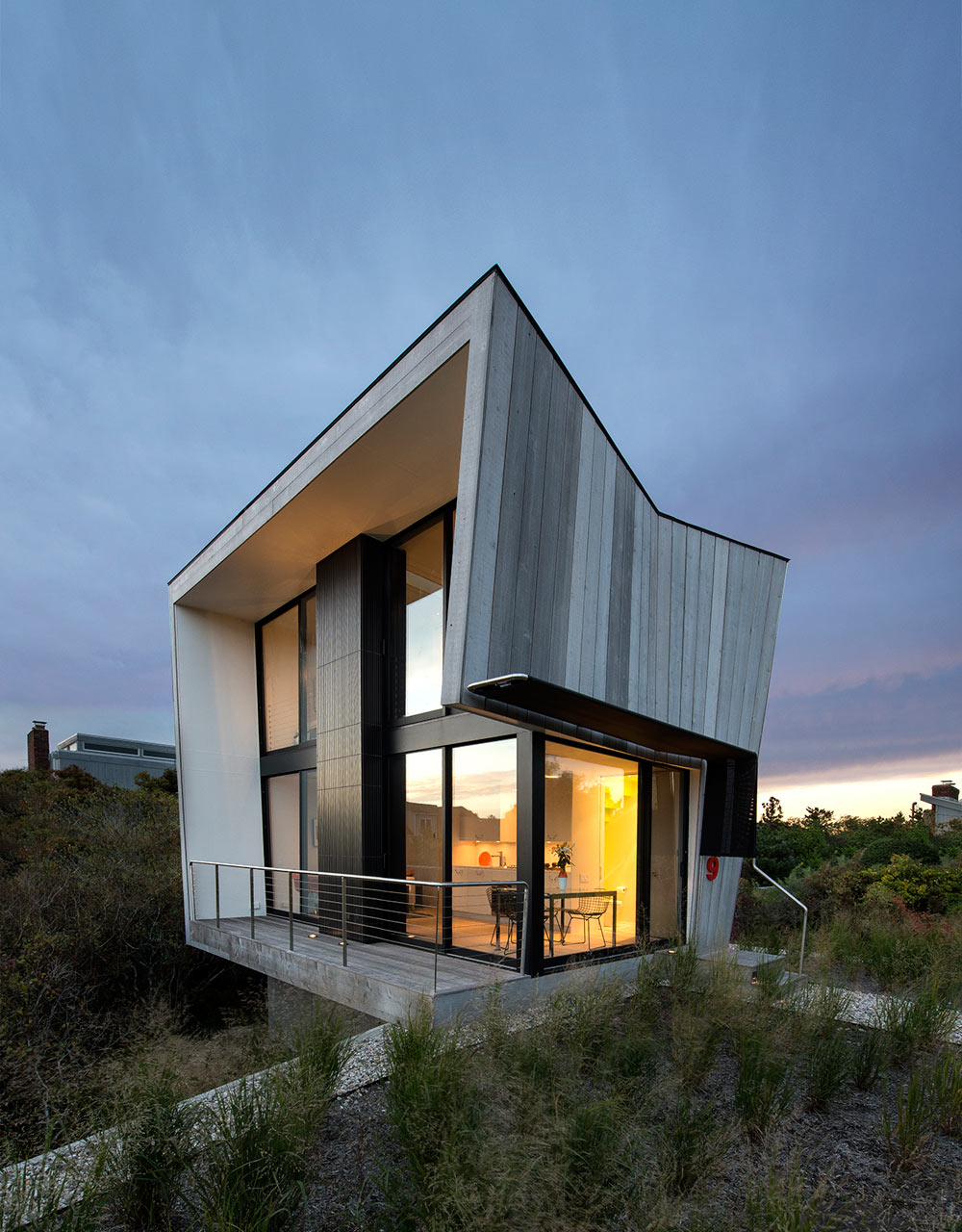 Tiny Two Story Beach House With Geometric Design