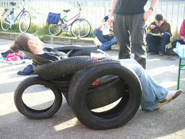 tire lounge chair
