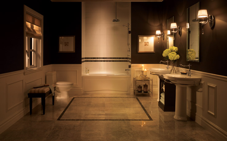 Lavish Classical Charm Bathroom Design