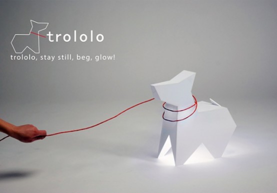 Trololo Dog Lamp Stay Still Beg Glow