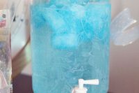 turquoise drinks for a boy baby shower