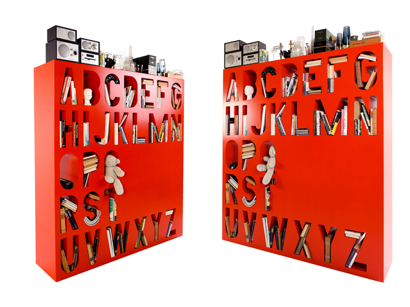 Typographic Bookcase