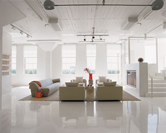 Ultra Minimalist White Apartment Interior Decor