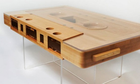 Unique Mixtape Coffee Table For Those Who Like To Be Original