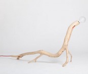 Unique Oak Branch Lamps Reminding Unusual Creatures