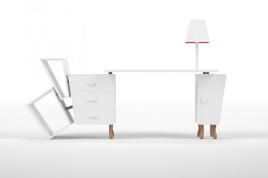 Unusual Desk Reminding Of A Cartoon Piece by Yeh Seletti