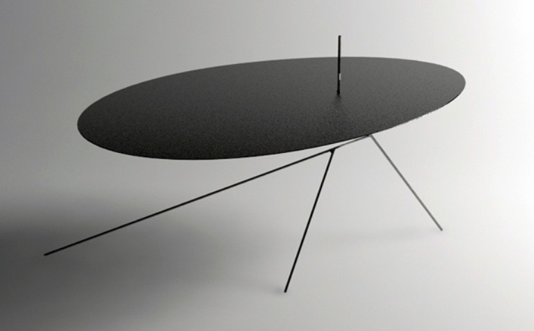 Very0thin Minimalist Black Table