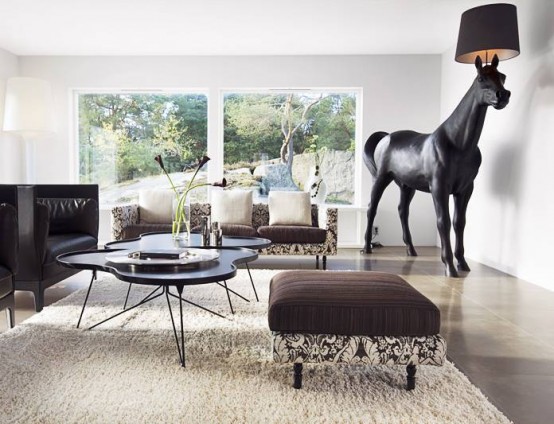 Villa With A Horse In The Living Room