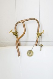 Vintage And Sculptural Bathroom Design