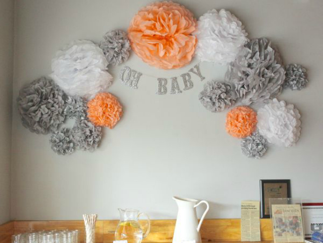 wall decor for a gender neutral baby shower
