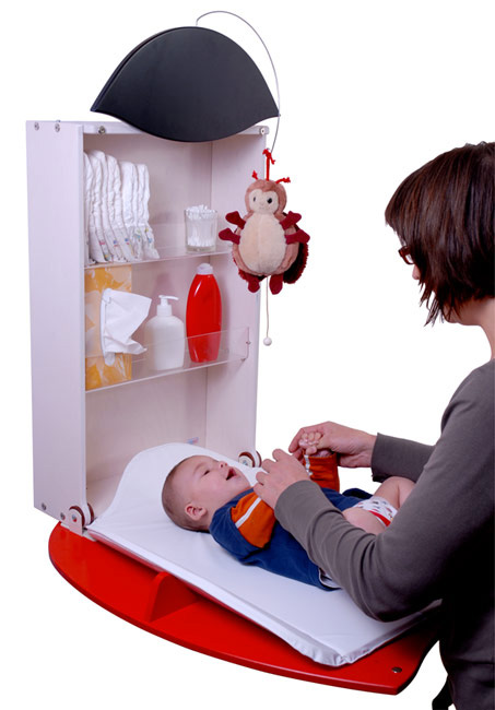 Cool Wall-Mount Baby Changers