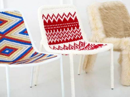 Cozy Warm Clothing For Simple Metal Chairs