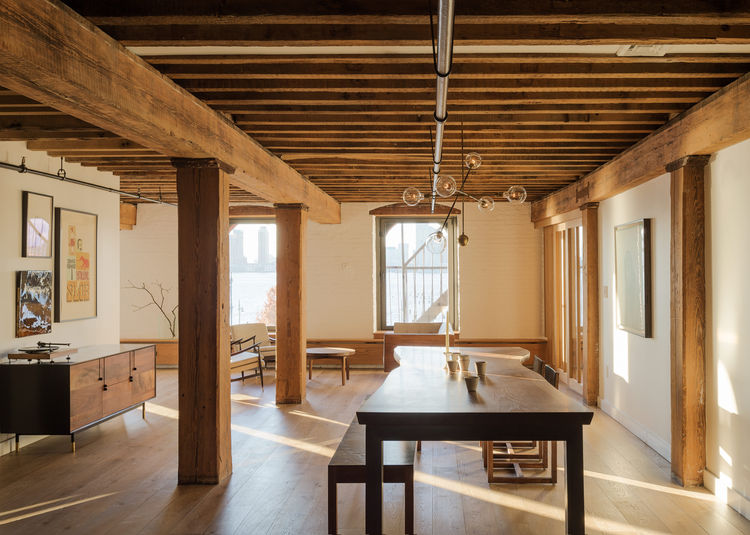 Warm manhattan home with an extensive wood use  2