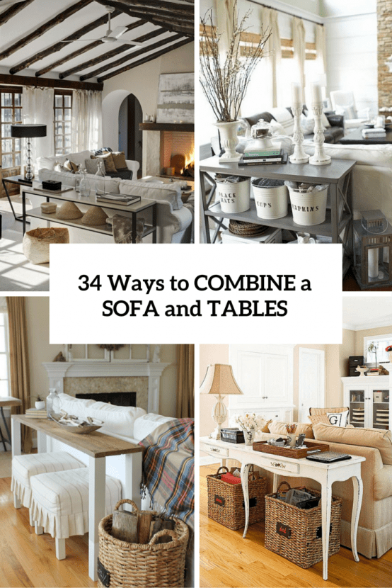 34 Smart Ways To Combine A Sofa And Tables And Chairs