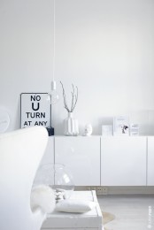 Simple White IKEA Besta hanging storage