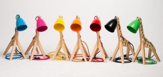 Whimsical And Colorful Giffy Table Lamp
