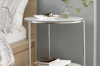 white Strind for a nightstand