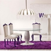 White Dining Room With Color Pop