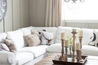 white slipcovered sectional Ektorp sofa
