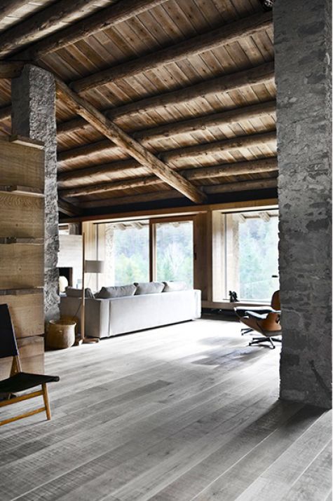 Wood clad interior ideas to warm up in the winter  12