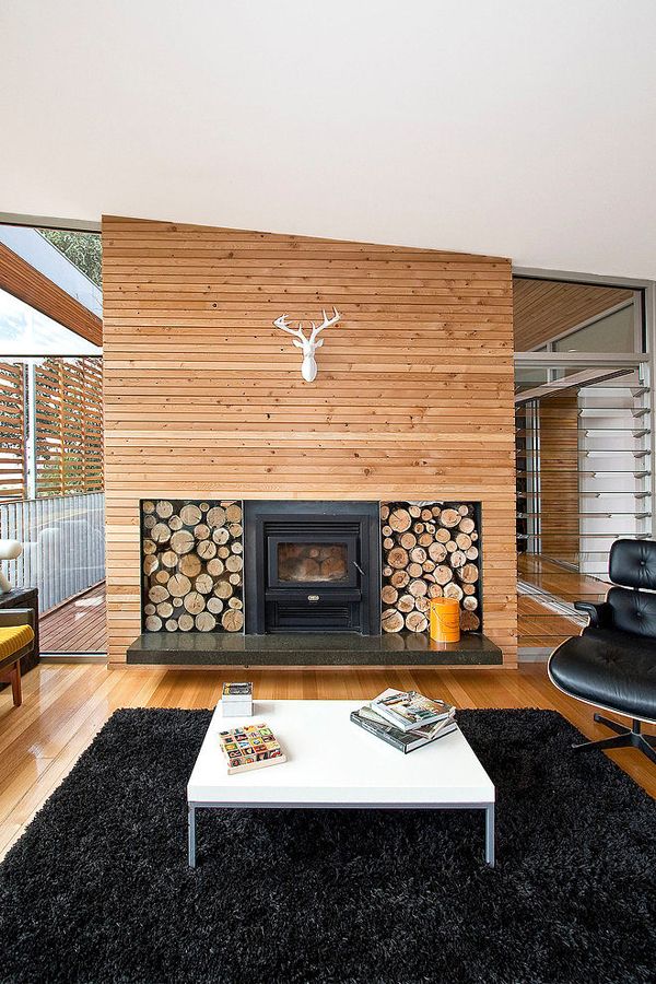 Wood clad interior ideas to warm up in the winter  20