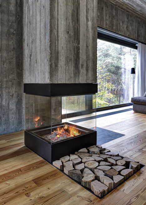 Wood clad interior ideas to warm up in the winter  7
