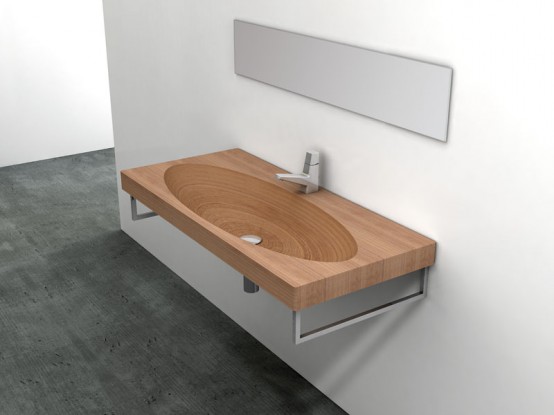 Natural Wood Sink – Stan by Plavisdesign