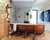 Work Of Art Bathroom With Unusual Bathtub